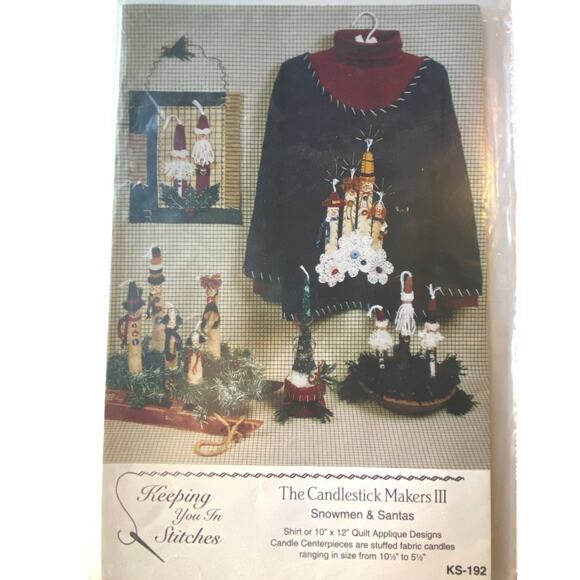 Keeping You In Stitches KS192 Pattern Candlestick Makers III Uncut Vintage - Picture 2 of 6